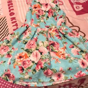 Girls floral dress size 7